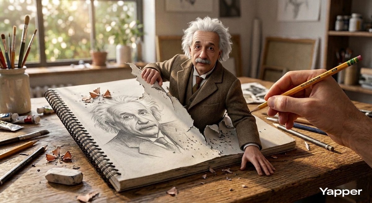 Einstein Sketchbook Emergence