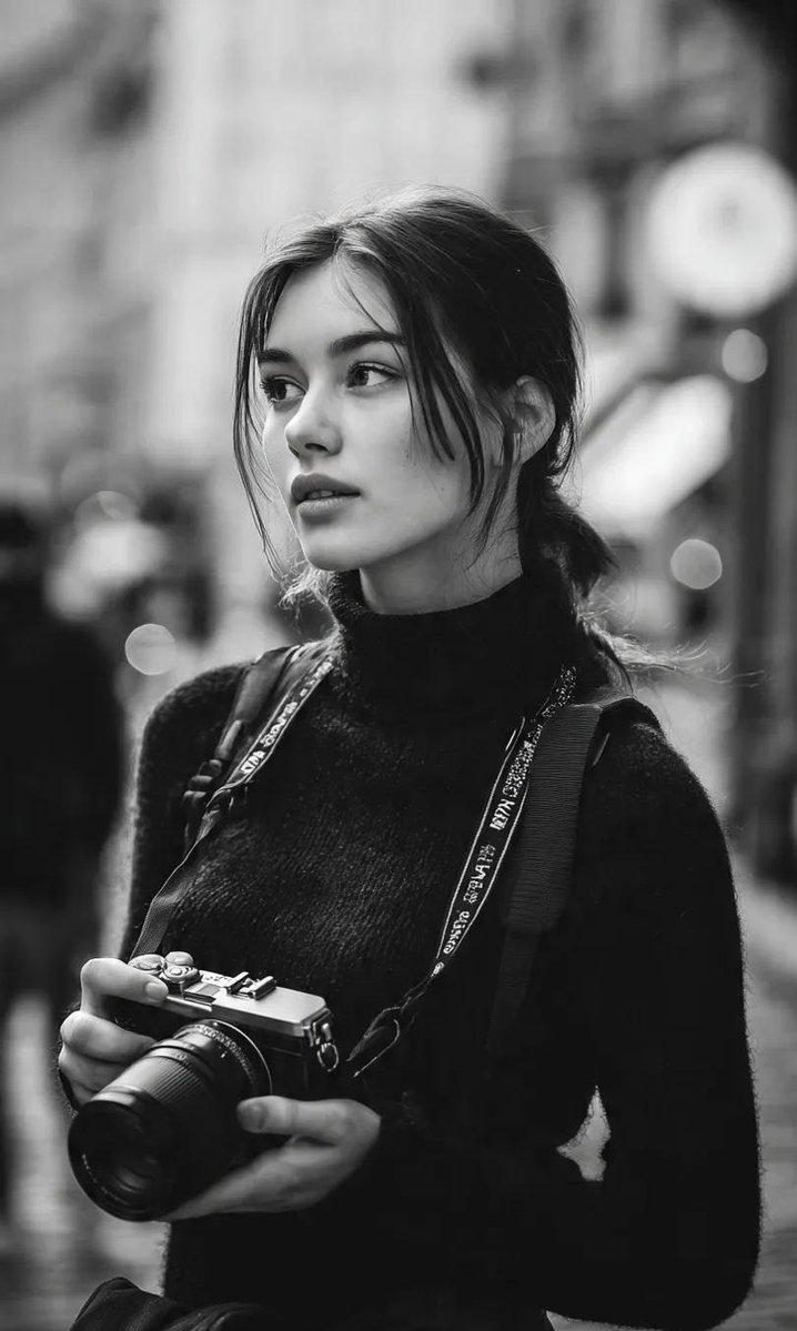 Photographer in City Street