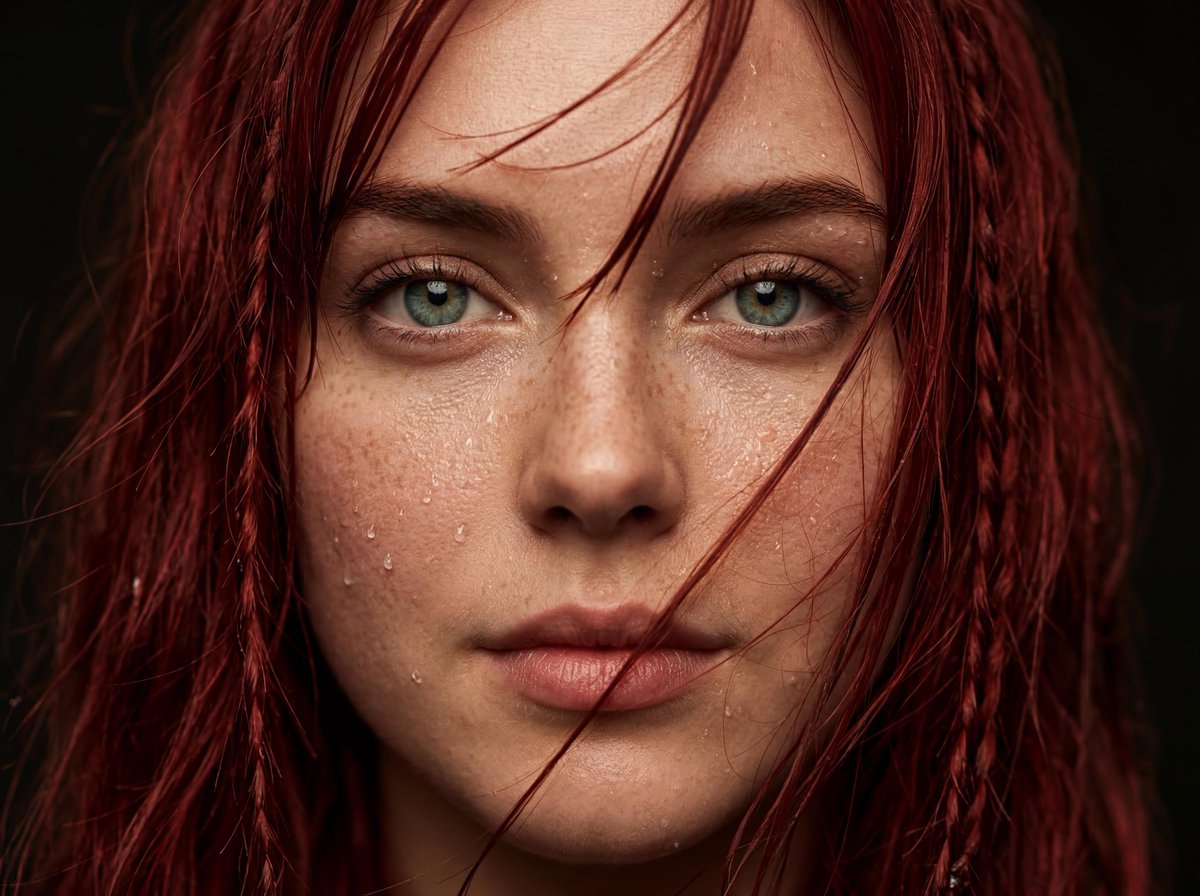 Red-Haired Woman Portrait