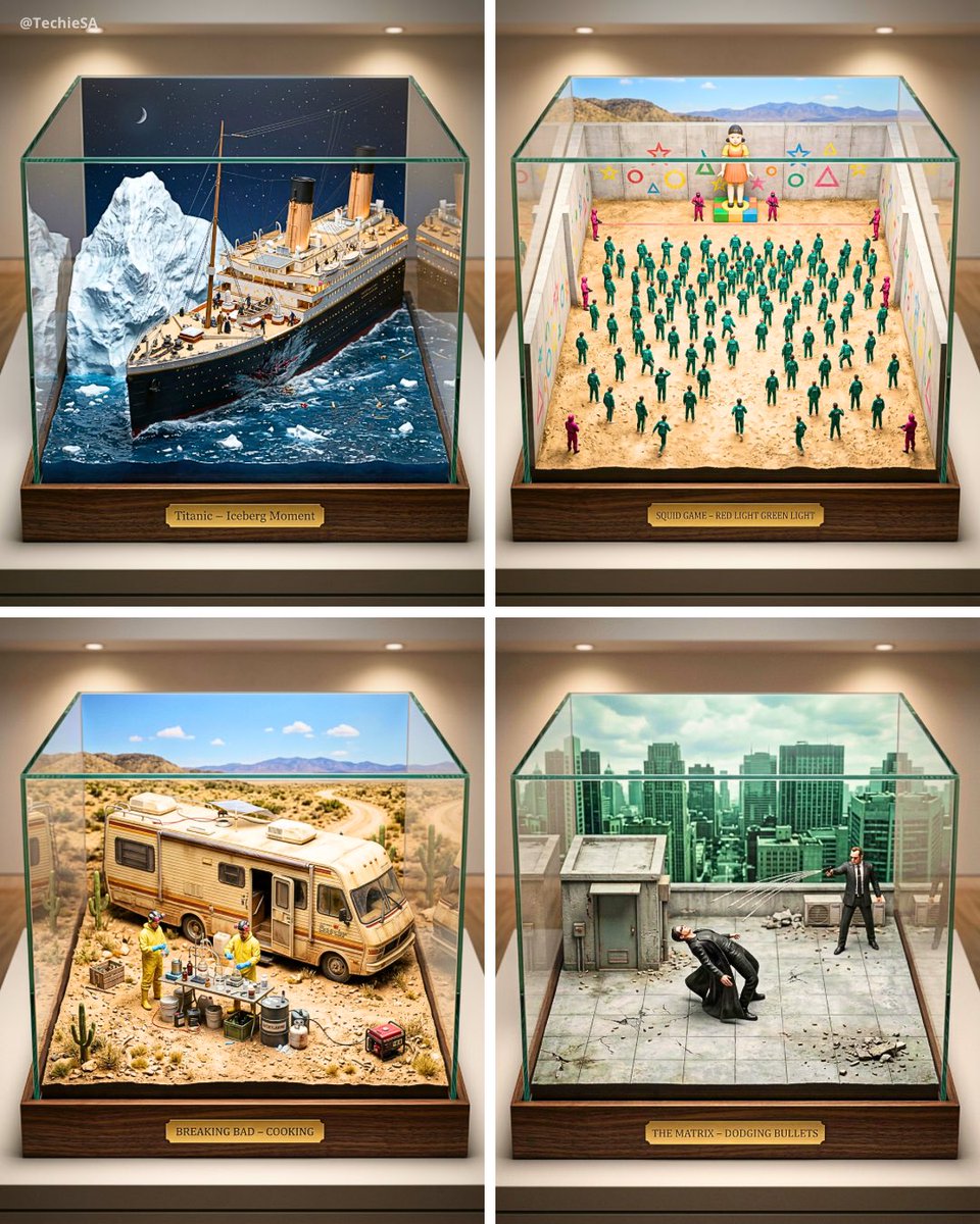 Iconic Movie Scene Diorama