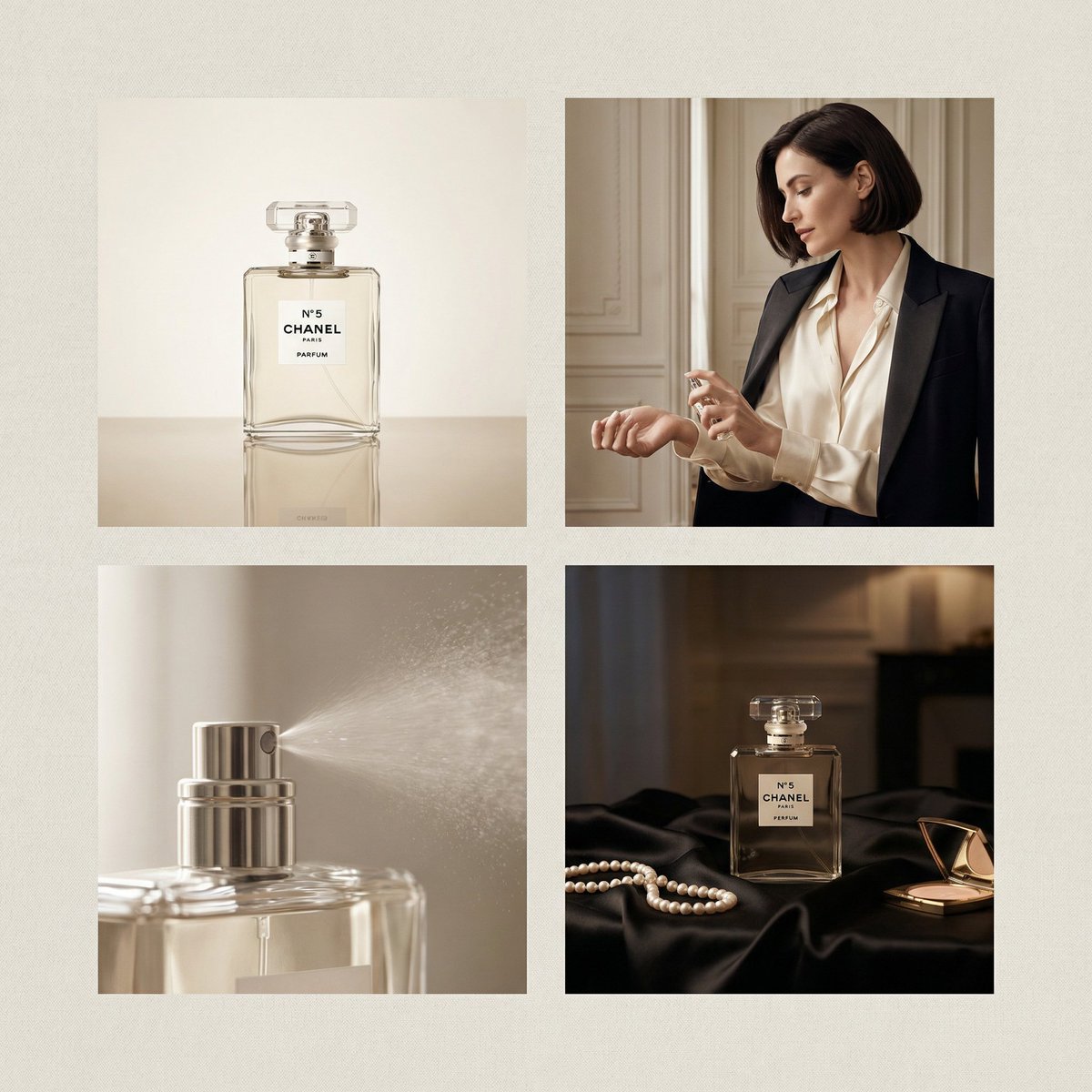 Chanel Perfume Ad Grid