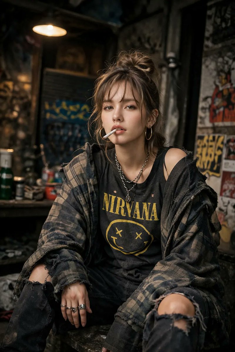 Defiant Woman Grunge Aesthetic