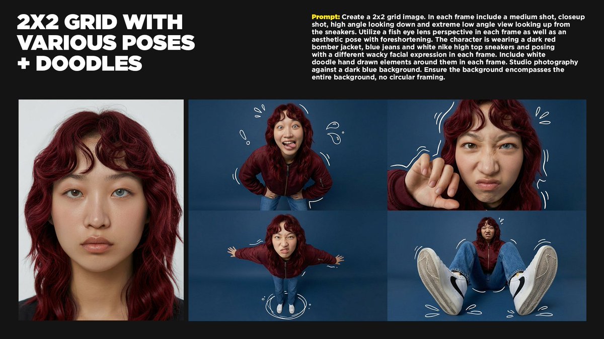 Fisheye Lens Character Poses