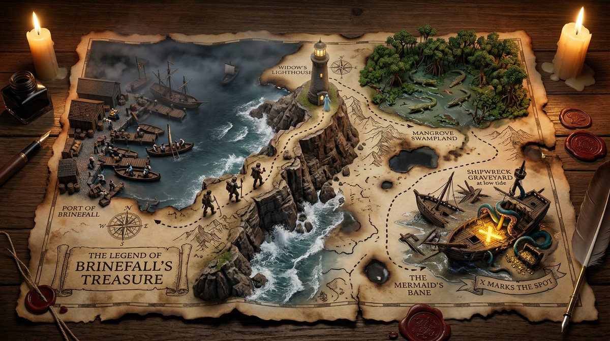 3D Treasure Map Adventure