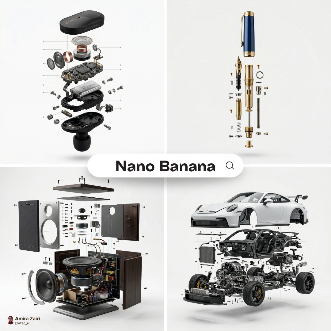Exploded View Product Photography