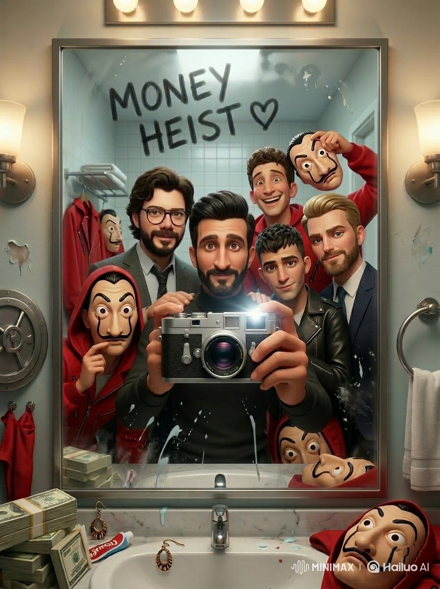 Retro Sci-Fi Mirror Selfie