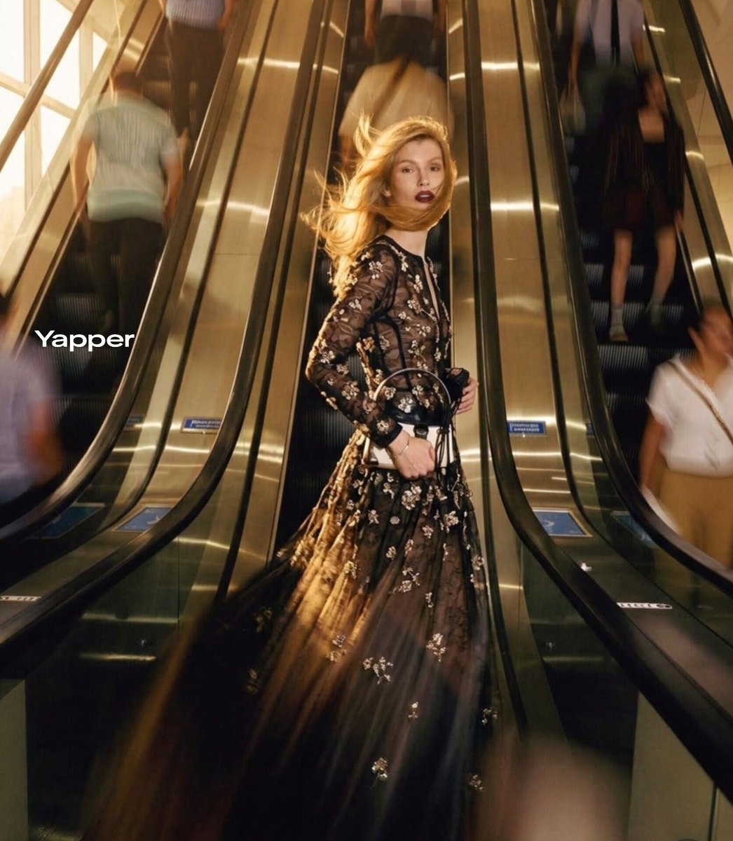 Blonde Woman in Luxury Mall