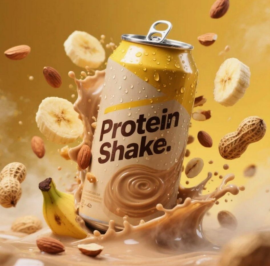 Protein Shake Can Advertisement