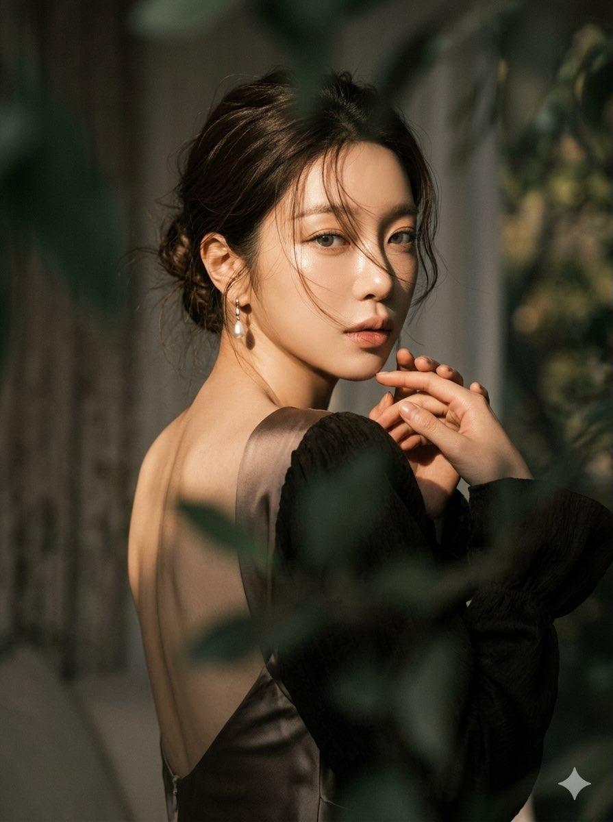 Ethereal Over-the-Shoulder Portrait