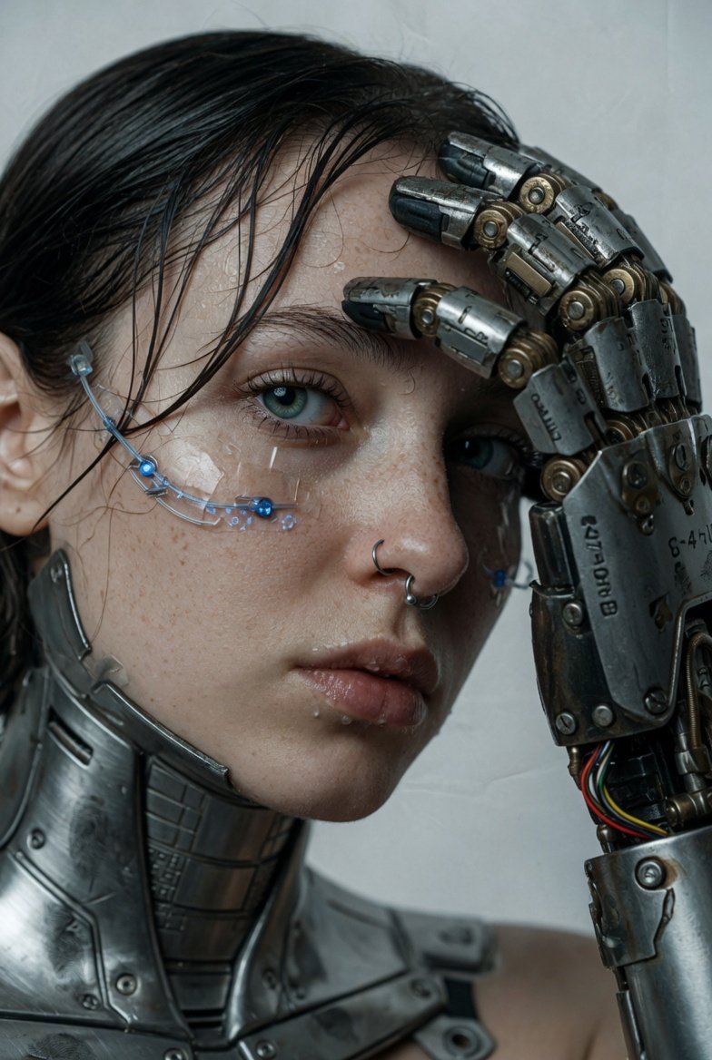 Woman With Cybernetic Hand