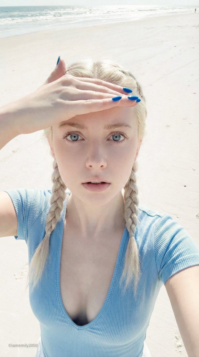 Young Woman's Candid Selfie