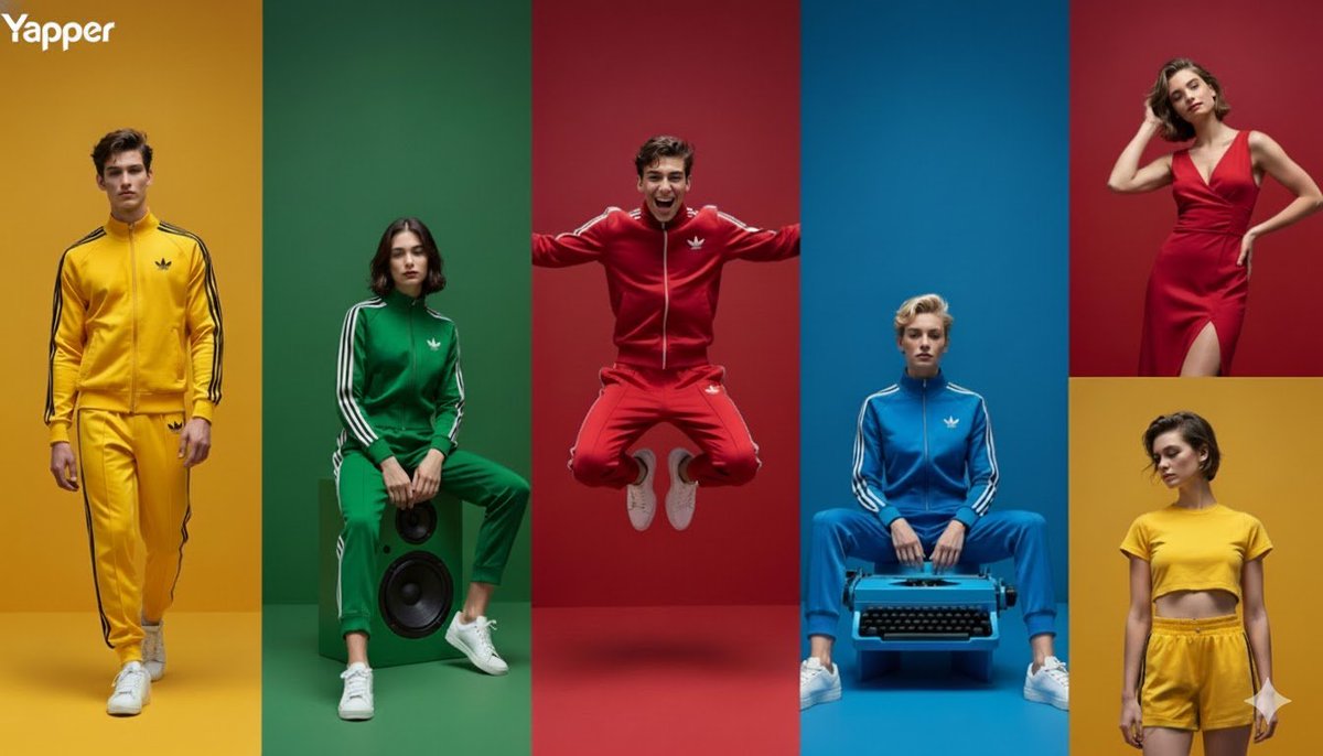 Colorful Adidas Tracksuit Editorial