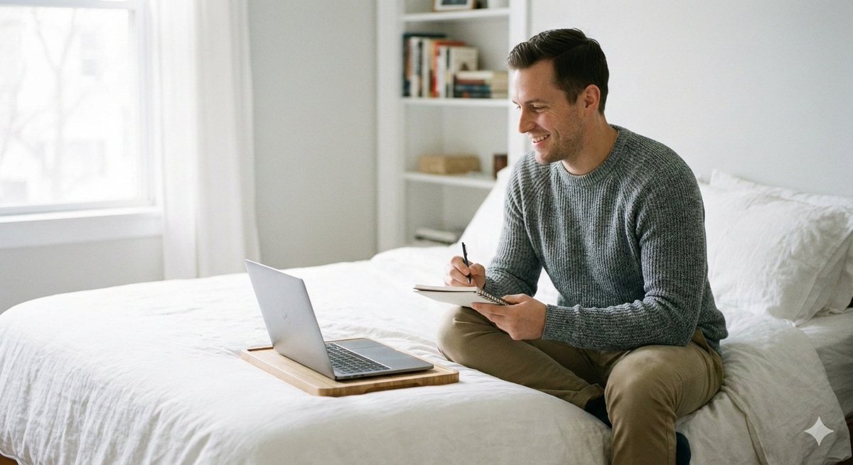Person Enjoying Cozy Morning