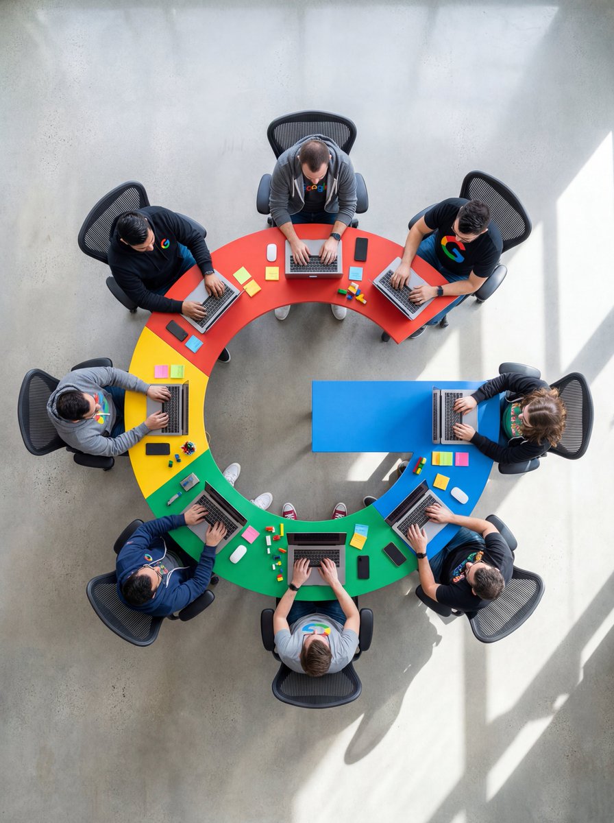 Geometric Conference Table Meeting