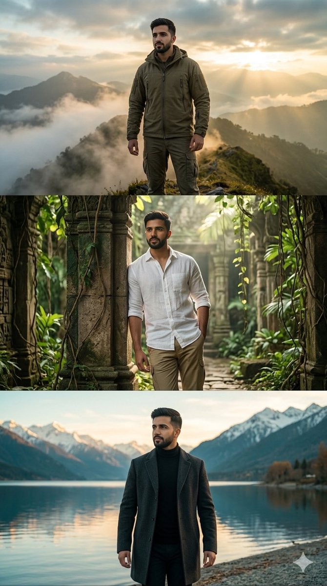 Man on Misty Mountain Ridge