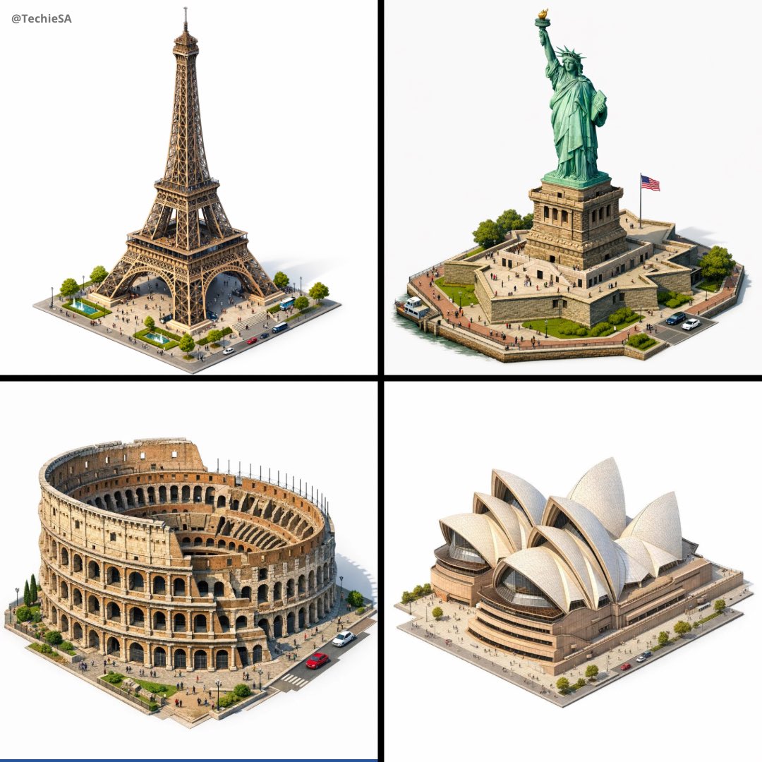 Isometric 3D Landmark Rendering