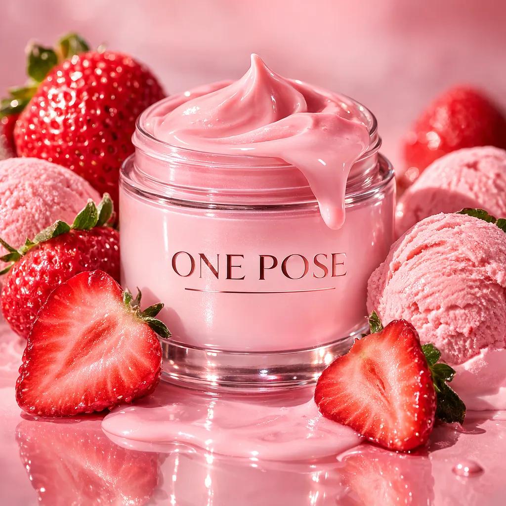 Strawberry Pink Skincare Jar