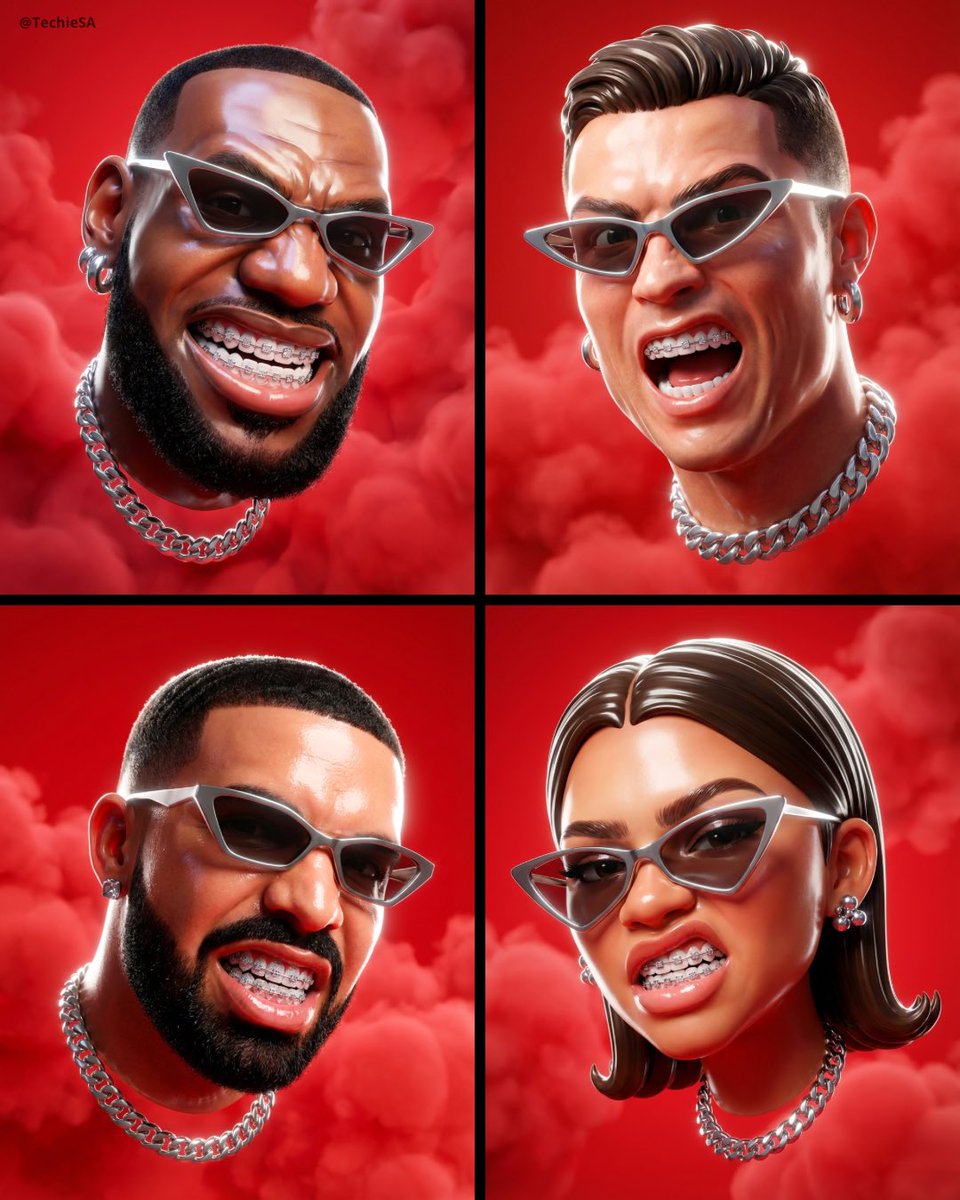 Aggressive 3D Head Portrait
