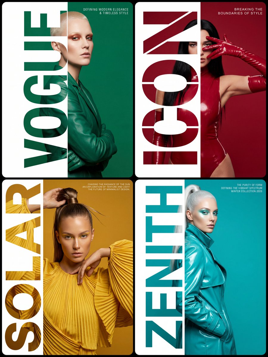 High-Fashion Editorial Typography Poster