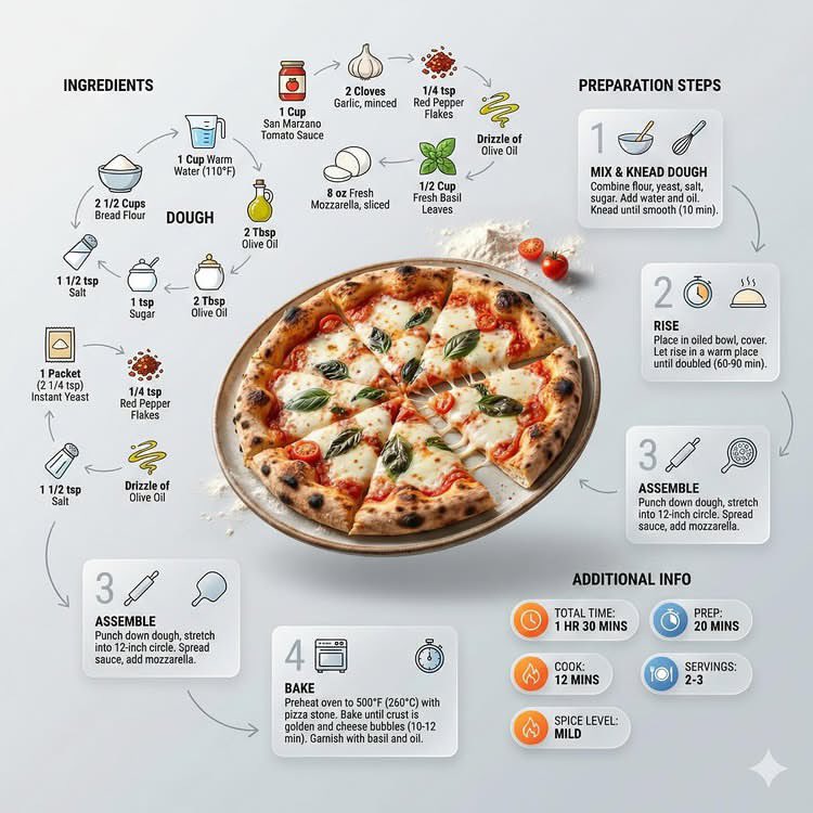 Modern Recipe Infographic Design