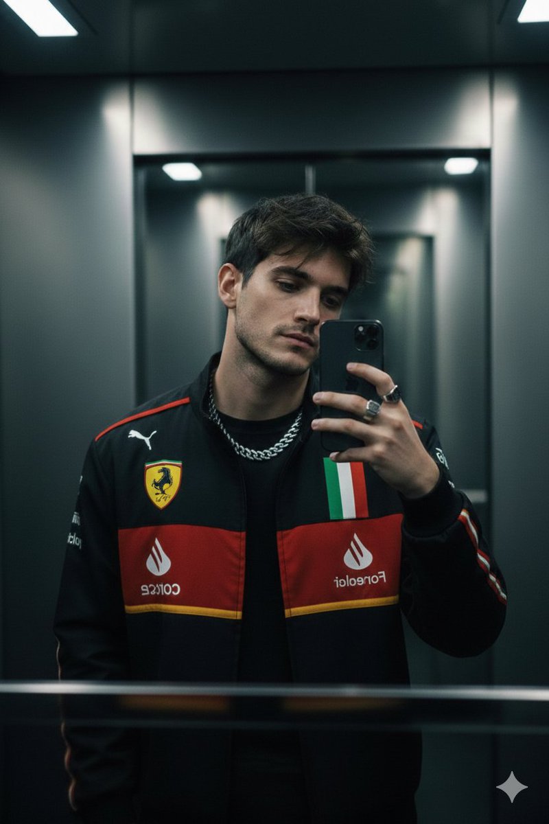 Man in Ferrari Racing Jacket