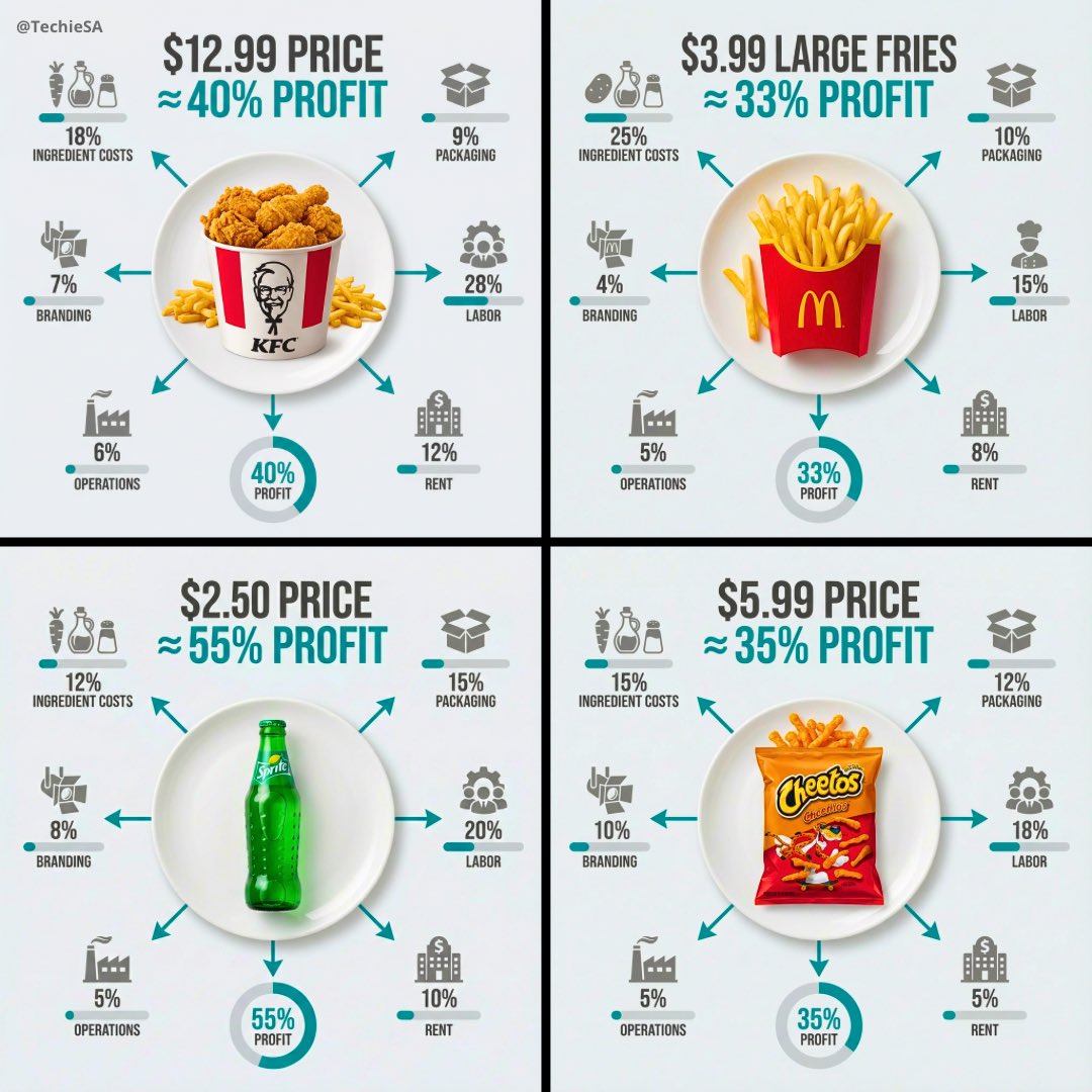 Food Cost Breakdown Infographic