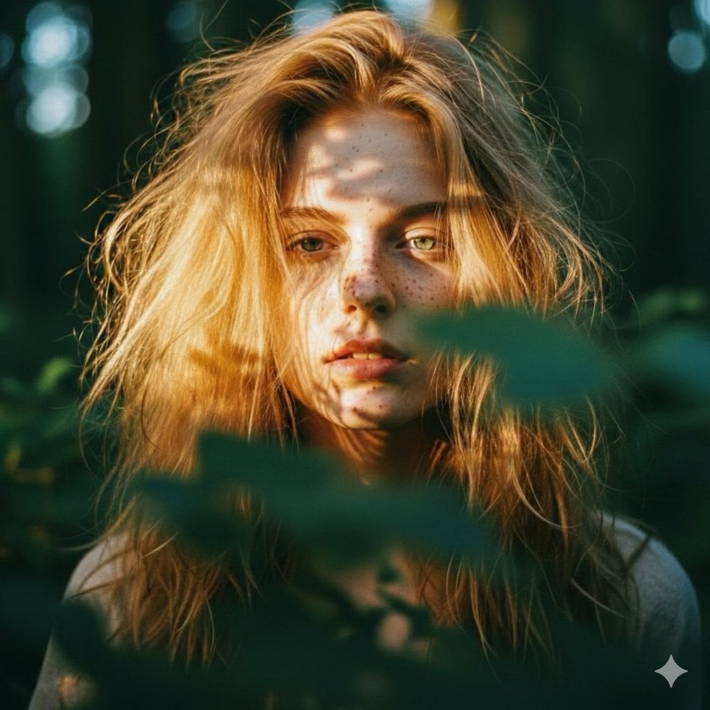 Woman in Forest Portrait