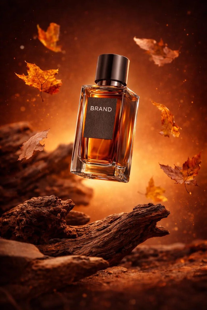 Amber Perfume on Driftwood