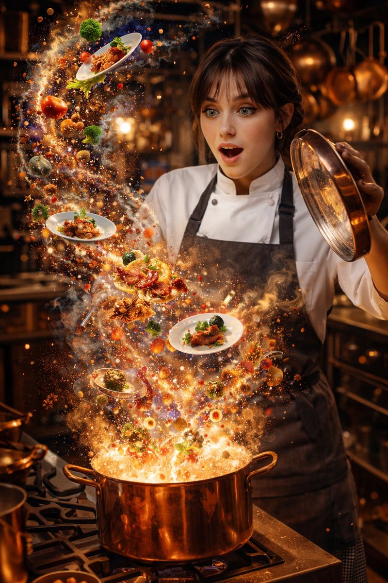 Chef's Culinary Galaxy Explosion