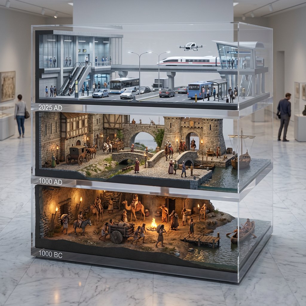 Evolution of Transportation Diorama