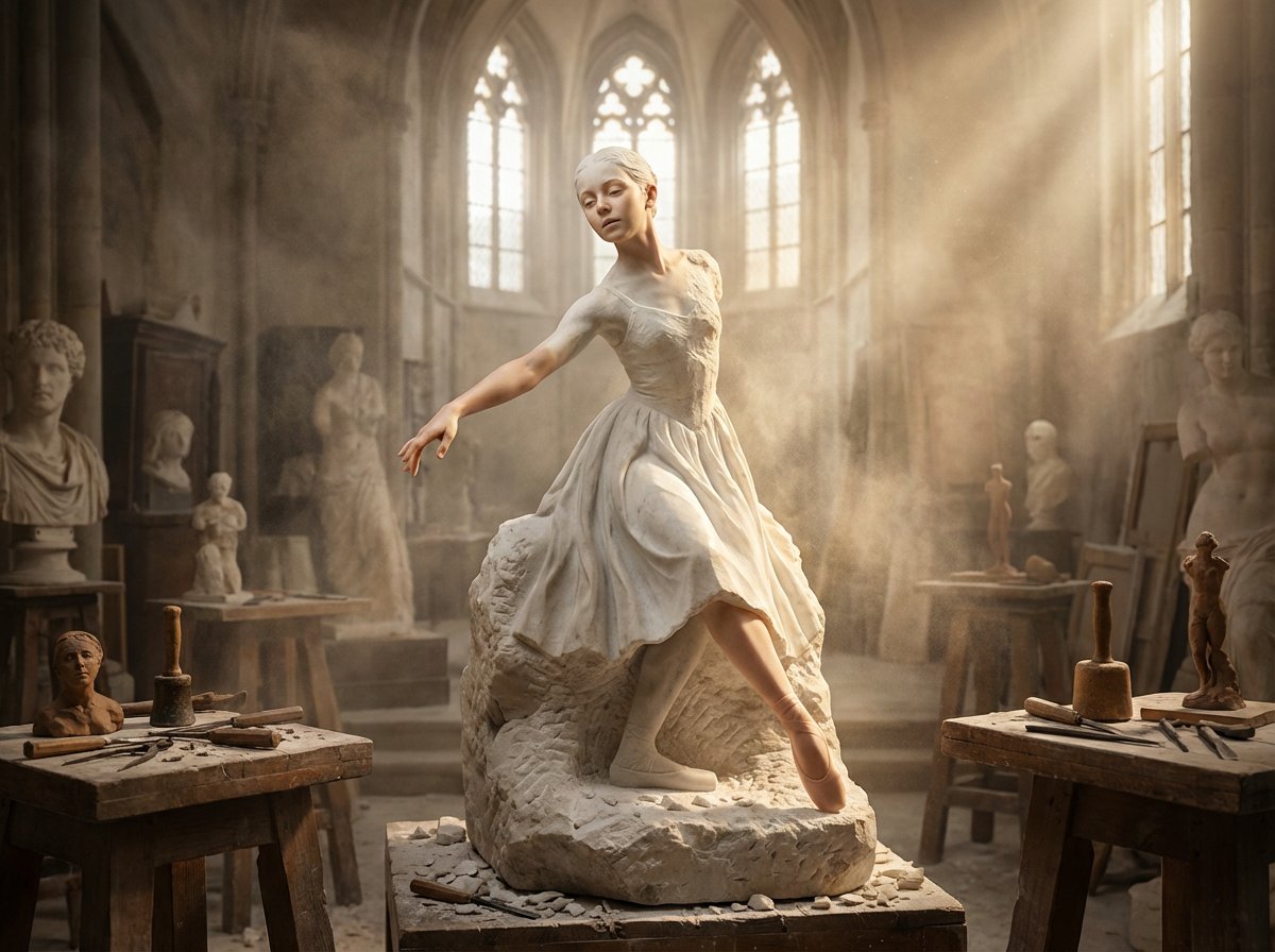 Sculpture Awakening in Workshop