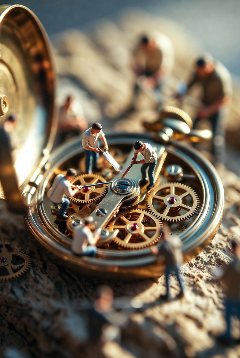 Tiny Watch Repair Crew