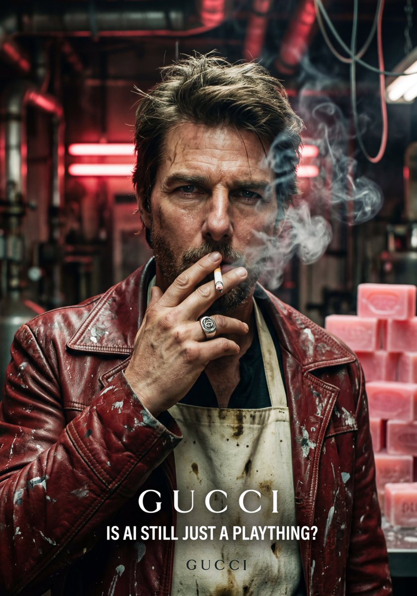 Tom Cruise Gritty Portrait