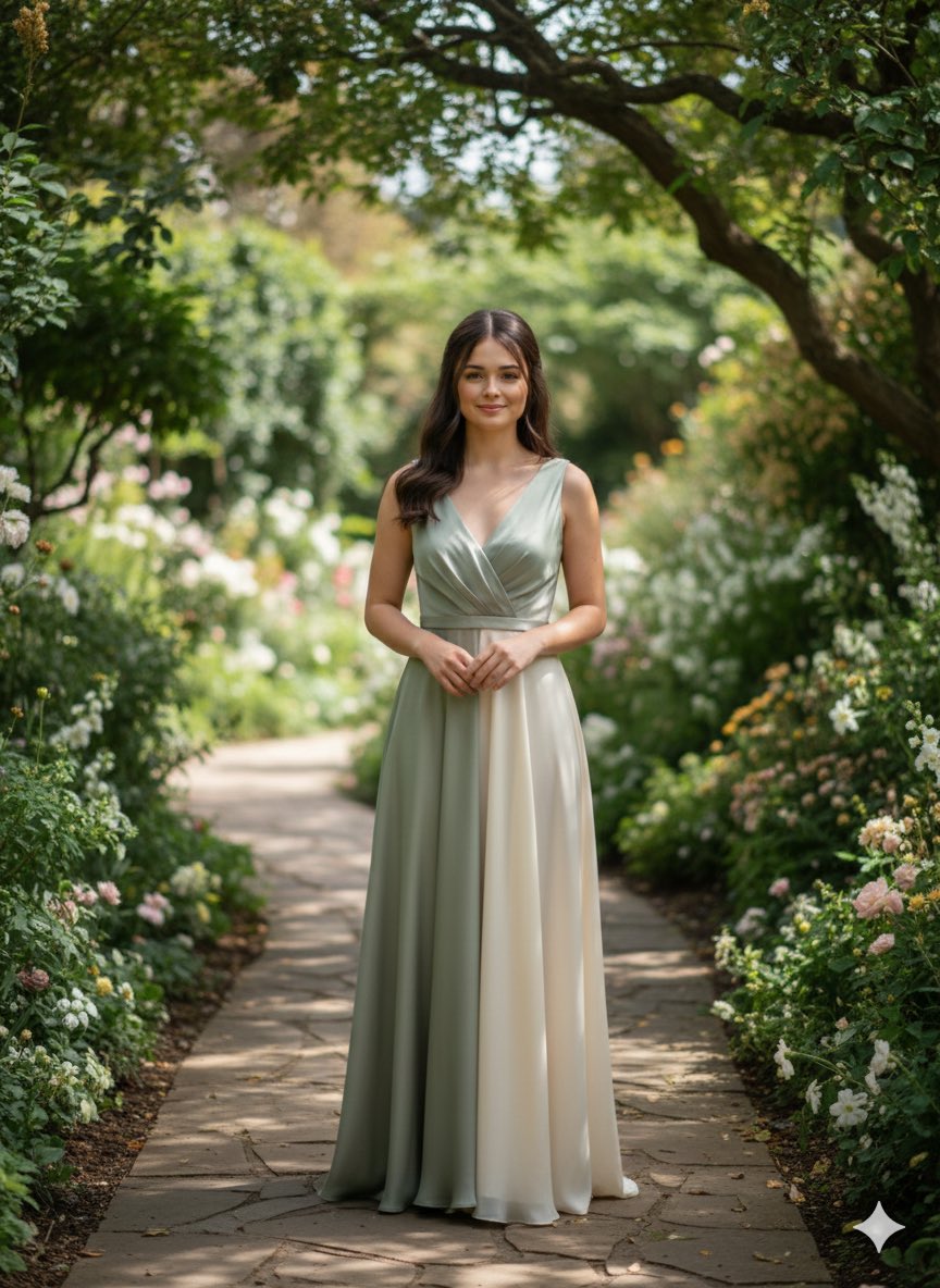 Elegant Garden Portrait Woman