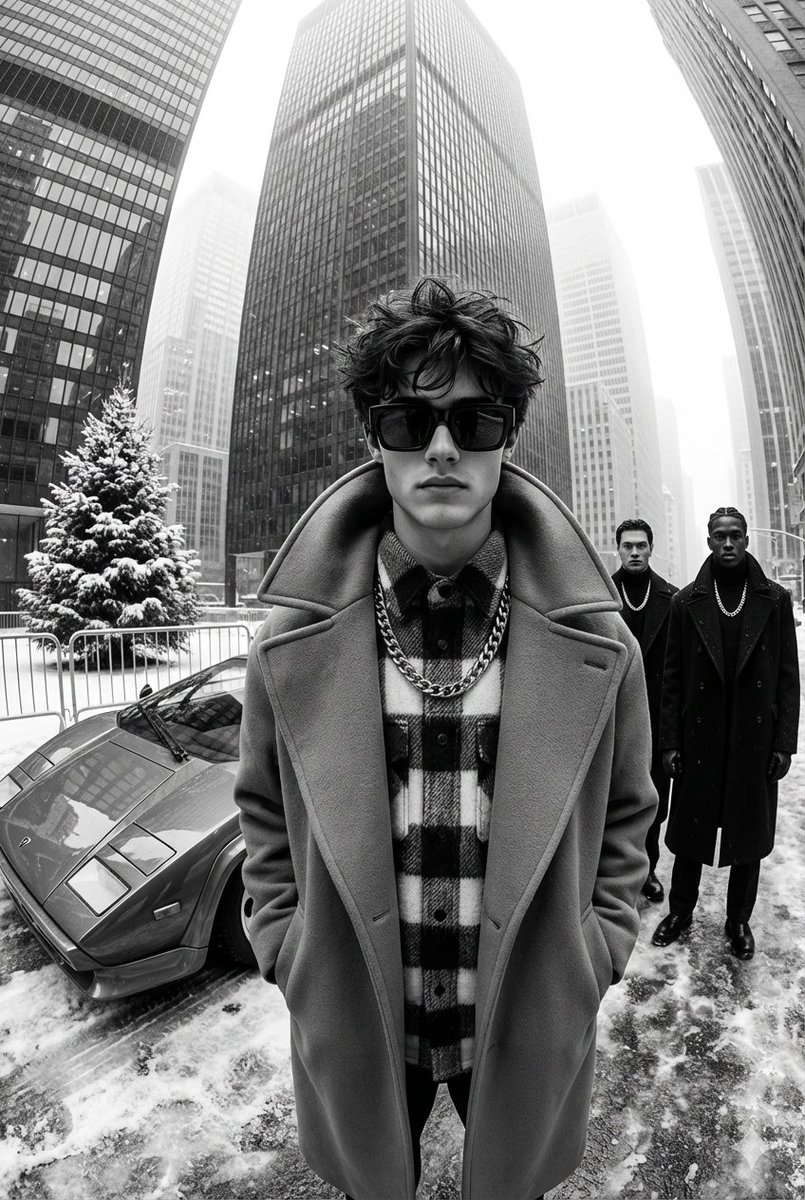 Glamorous Winter City Fashion