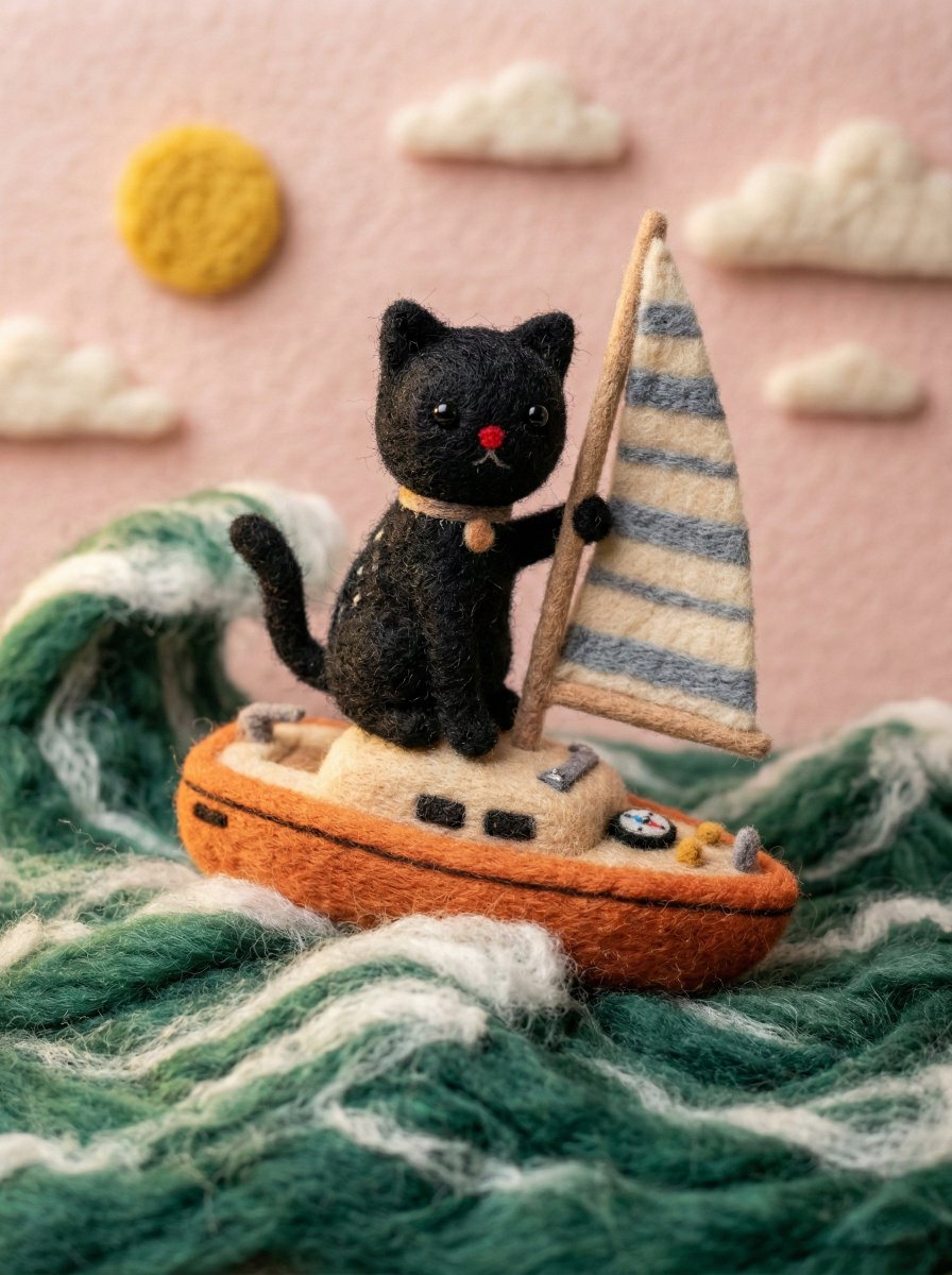 Needle-Felted Wool Miniature