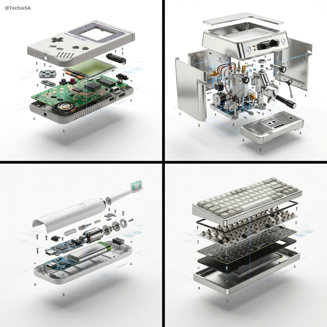 Exploded View Product Ad