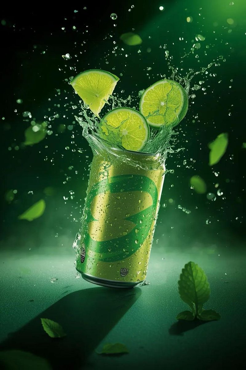 Exploding Lime Soda Can