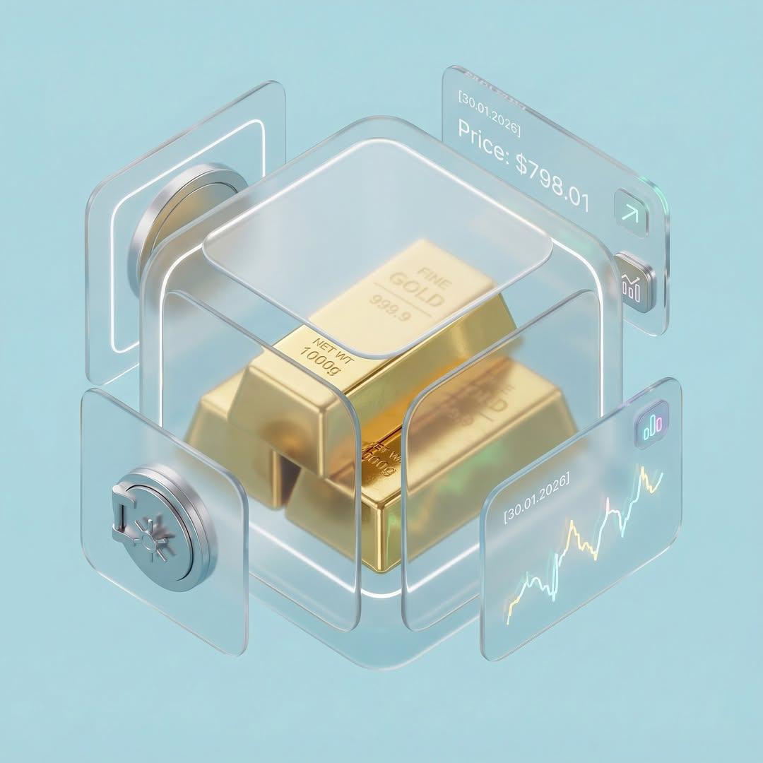 Gold Bars Glassmorphism Claymorphism