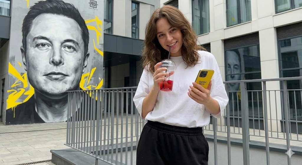 Woman Posing Mural