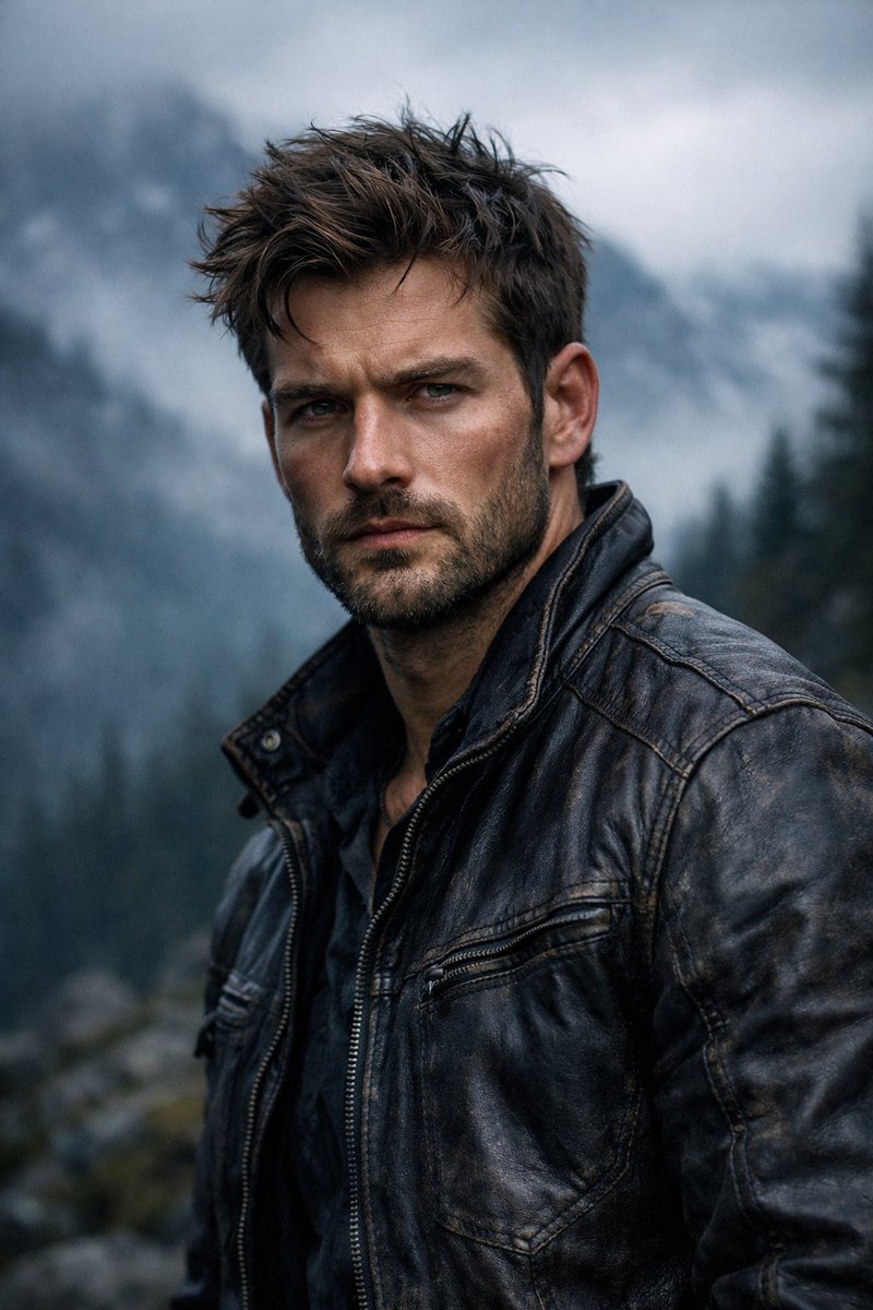 Rugged Adventurer Cinematic Portrait