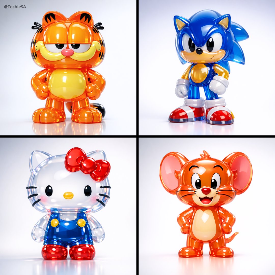 Glossy Translucent Vinyl Figure