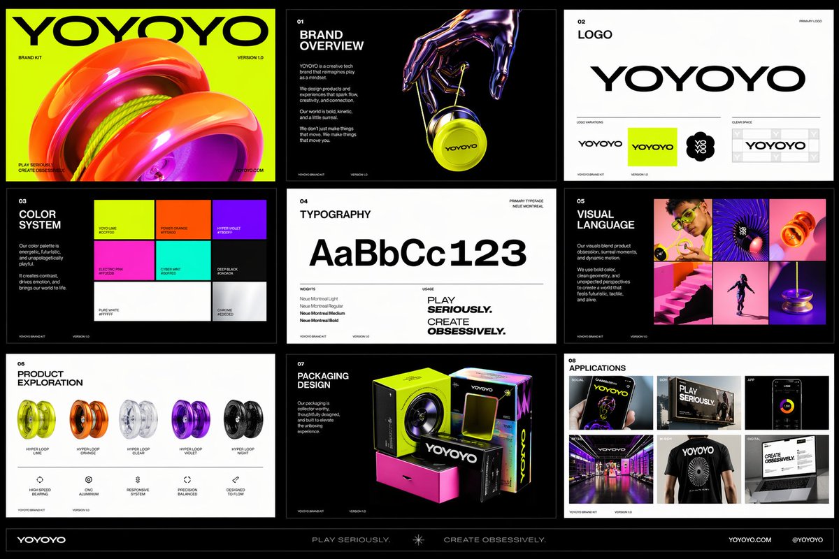 Playful Futuristic Brand Identity Design