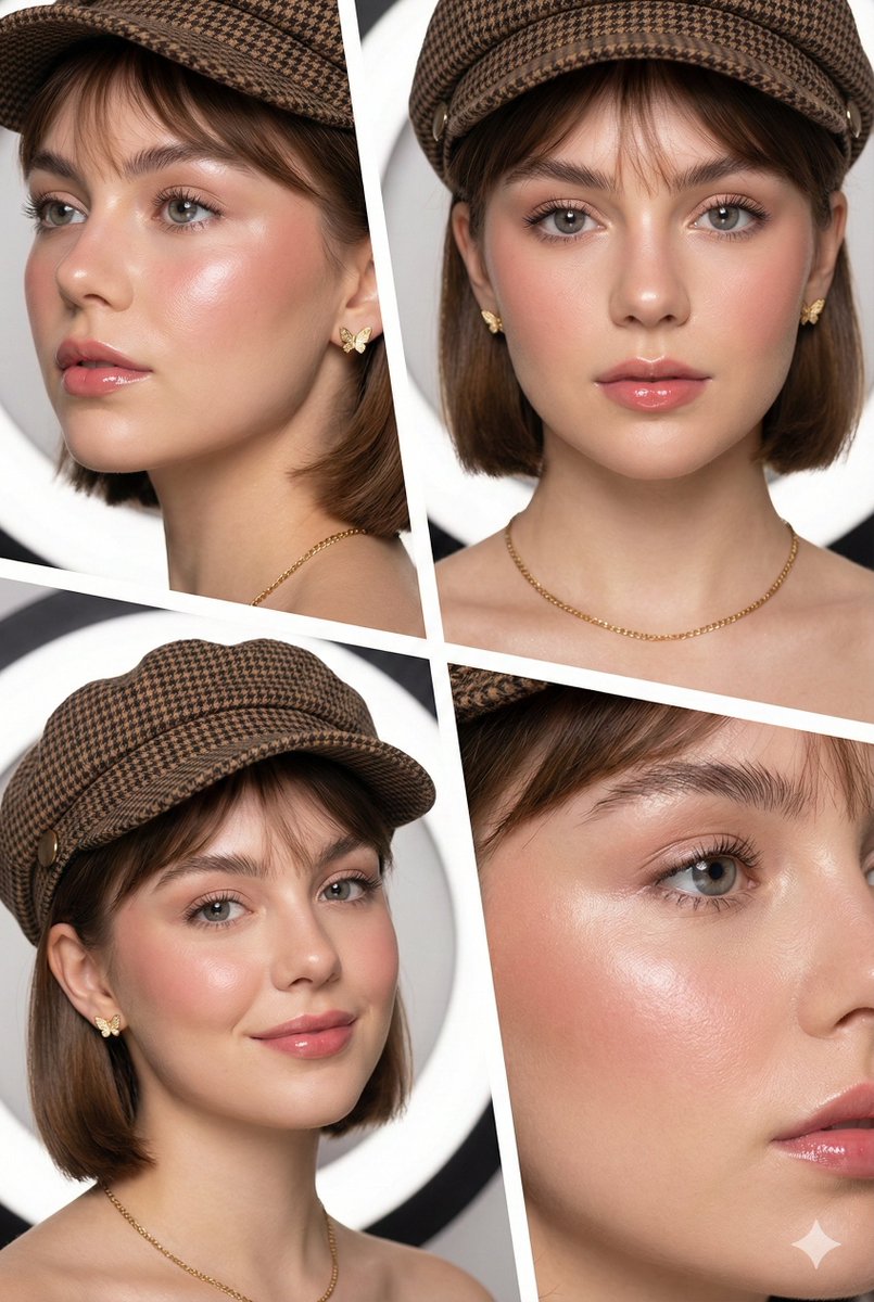 K-Beauty Glass Skin Collage