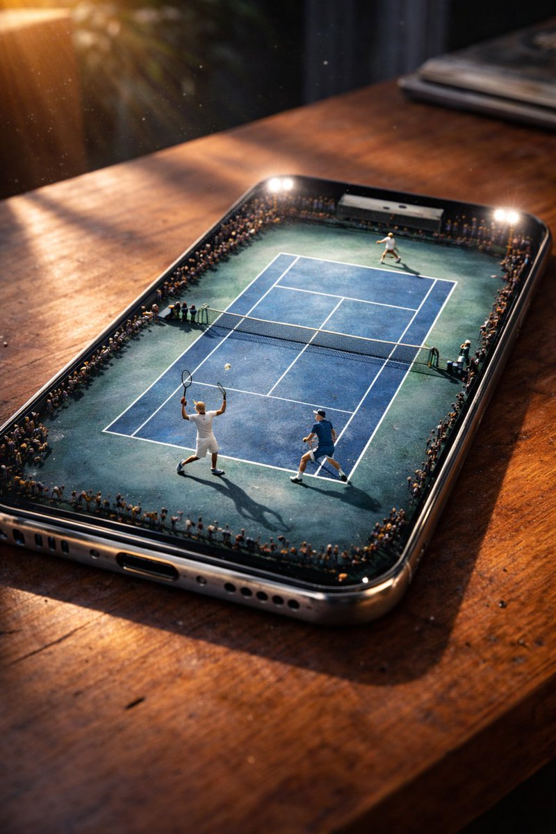 Tennis Court Phone Screen