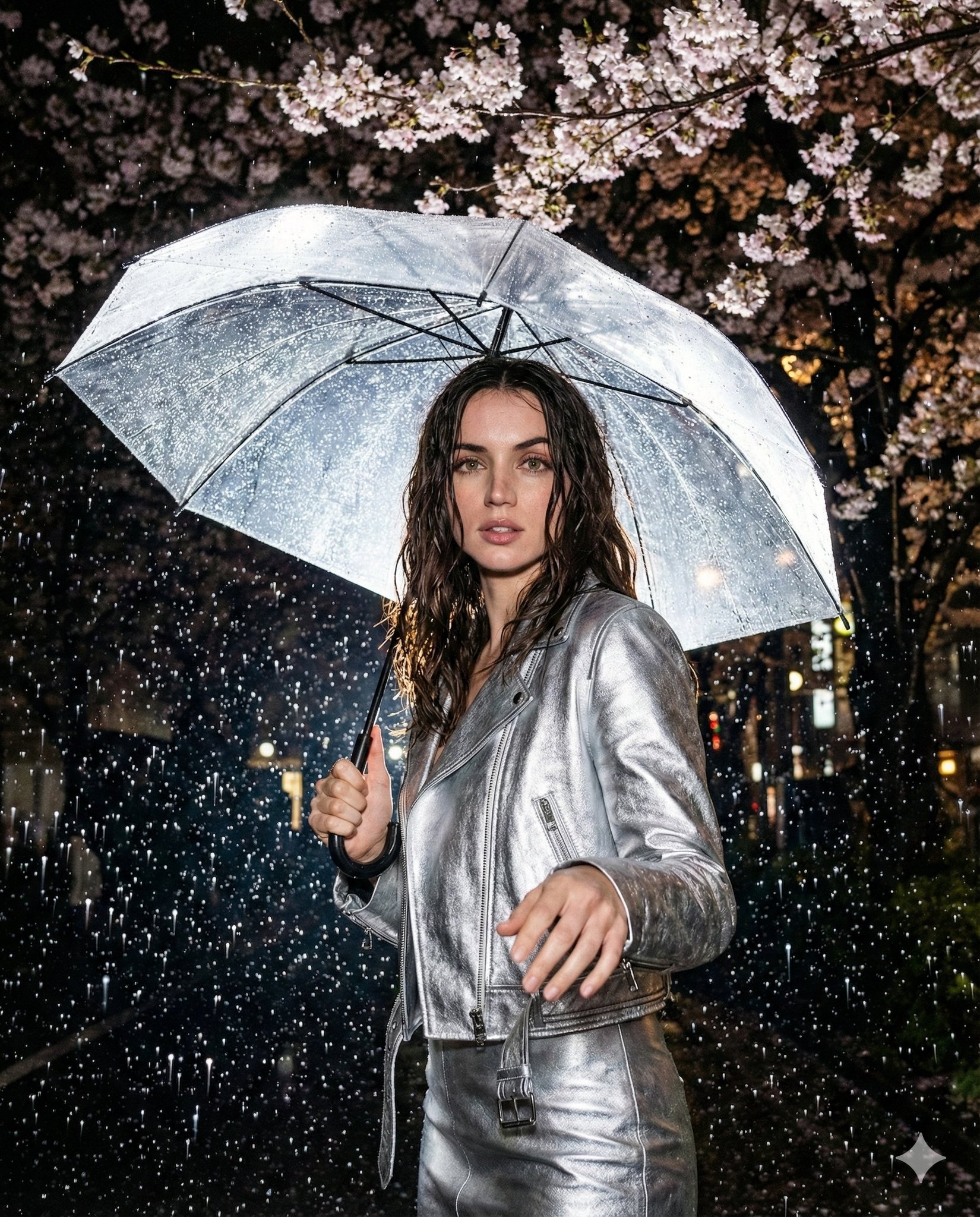 Woman Under Cherry Blossoms