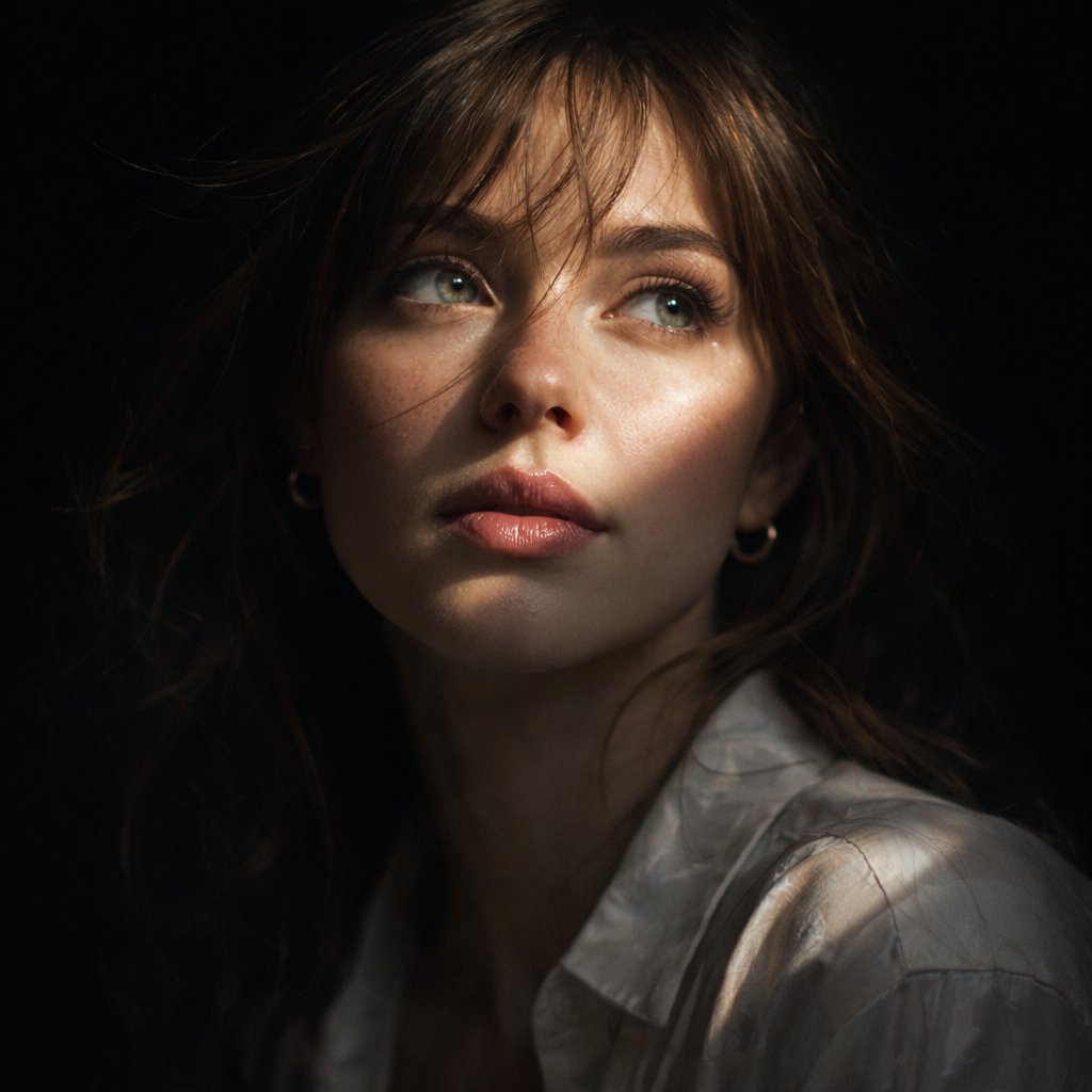 Chiaroscuro Portrait Of A Woman