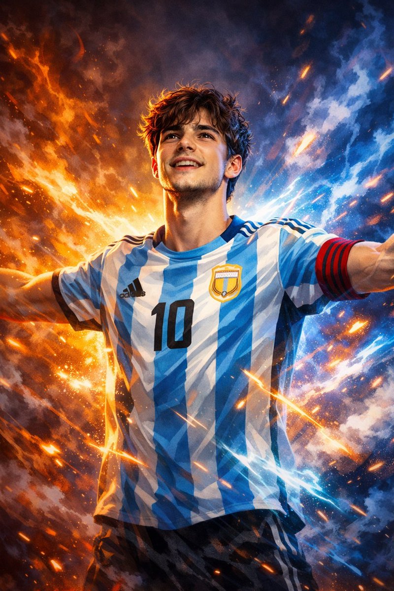 Victorious Man Digital Painting