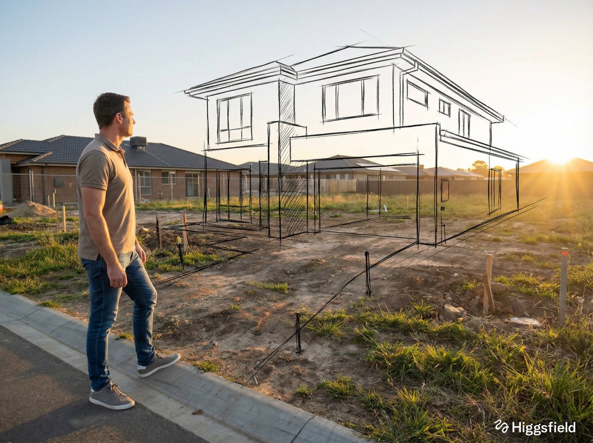 Person Contemplating Vision in Ruined Space
