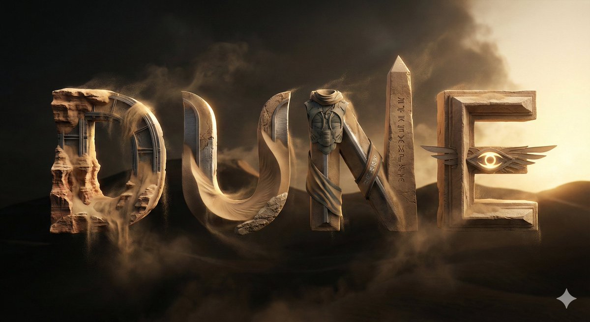 Cinematic 3D Typographic Composition
